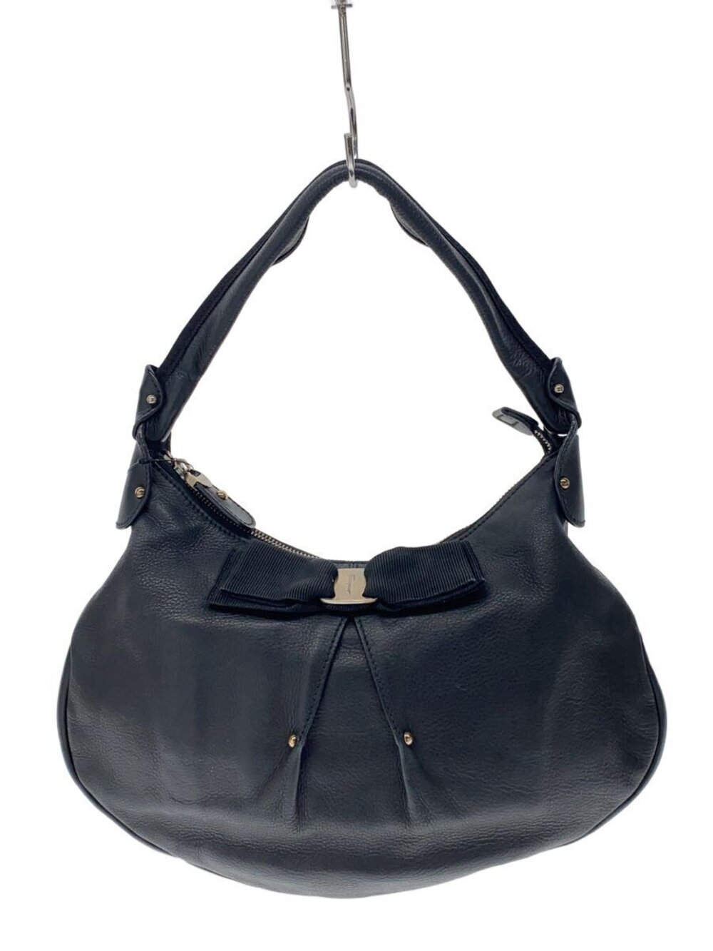 Salvatore Ferragamo Shoulder Bag Leather Black